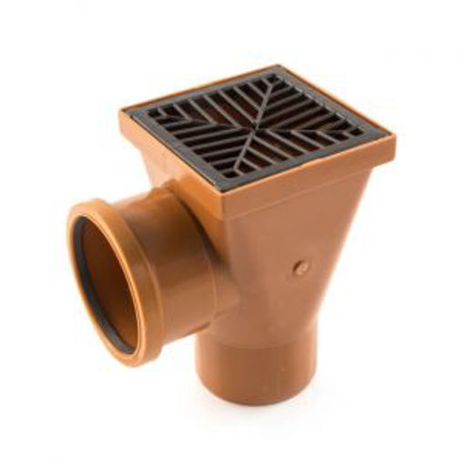 Picture of Hunter 110mm Underground Back Inlet Hopper with 300mm Spigot