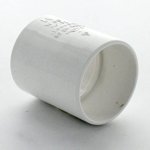 Picture of Hunter 50mm White Straight Coupling