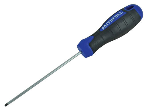 Picture of Faithfull Soft Grip Screwdriver Flared 5.5mm x 100mm