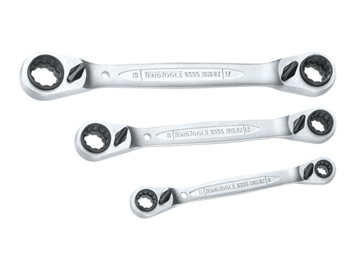 Picture of Teng Multidrive Ratchet Ring Spanner Set (Pack of 3)