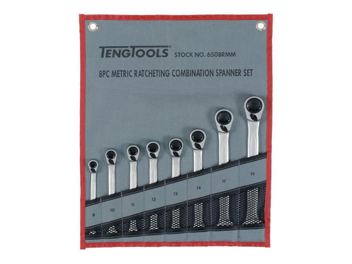 Picture of Teng Combination Ratchet Spanner Set (Pack of 8)