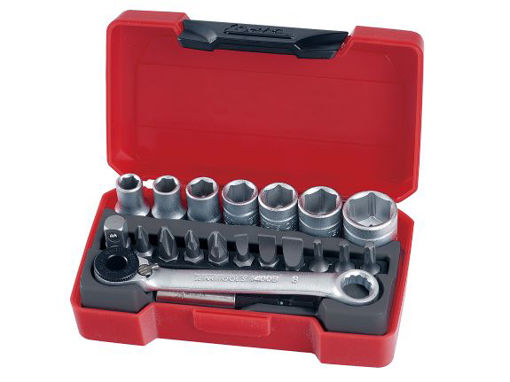 Picture of Teng 1/4" Drive Socket Bit Set (Pack of 20)