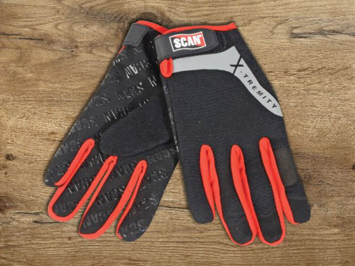 Picture of Scan Size 9 Work Gripper Gloves with Touch Screen Function