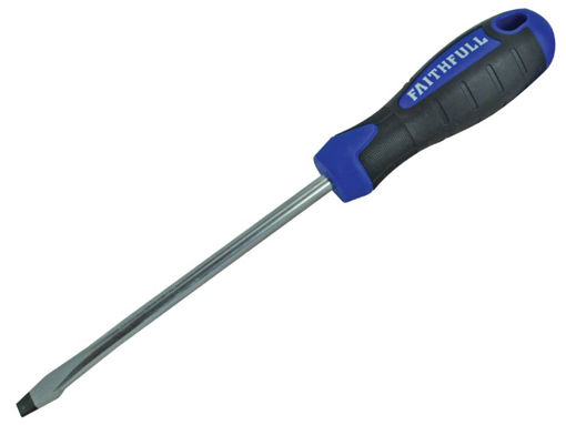 Picture of Faithfull Soft Grip Screwdriver Flared 8mm x 150mm