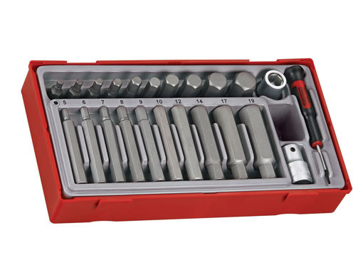 Picture of Teng 1/2" Drive Metric Hex Bit Socket Set (Pack of 23)