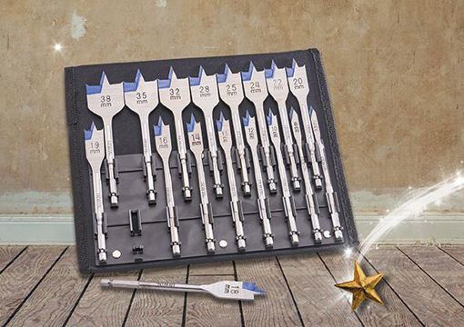 Picture of Irwin Blue Groove 4X Flat Bit Set