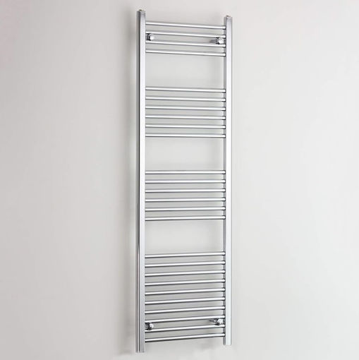 Picture of Eco Rail 1200mm x 400mm Flat Chrome Towel Rail