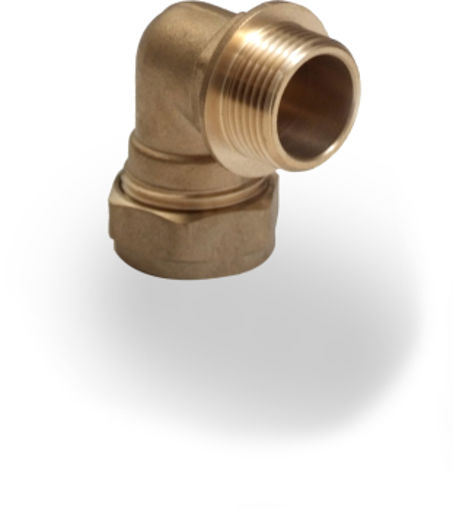 Picture of 22mm x 3/4" Male Iron Compression  Elbow