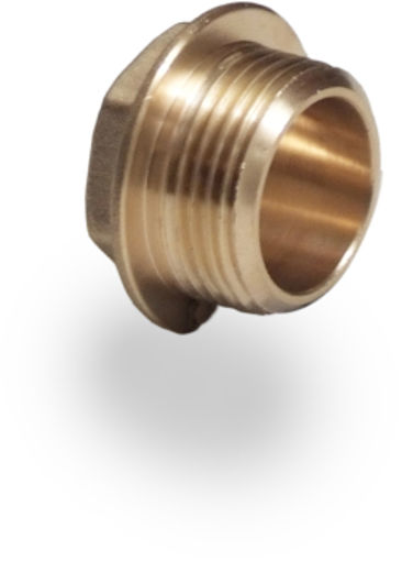 Picture of 3/8" Flanged Brass Plug 