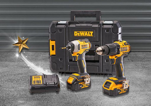 Dewalt 18V XR Brushless Combi Drill Brushless Impact Driver Twin Pack Kellaway Building Supplies