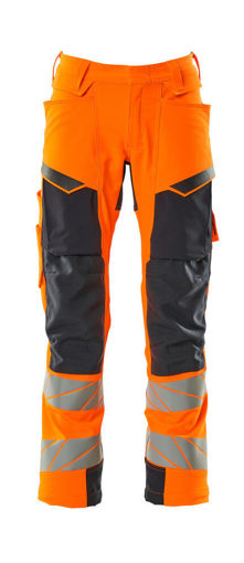 Picture of MASCOT ACCELERATE SAFE Trousers with kneepad pockets Hi-Vis CORDURA