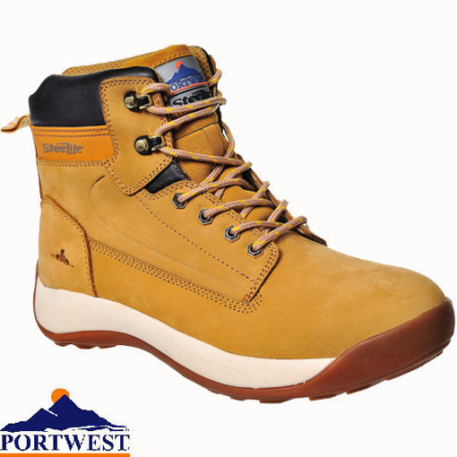 Picture of PortWest Steelite Constructo Nubuck Boot S3 HRO Honey