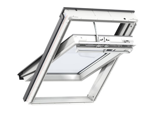 Picture of Velux White Laminated INTEGRA Electric Centre Pivot Window with Anti-Dew Glazing