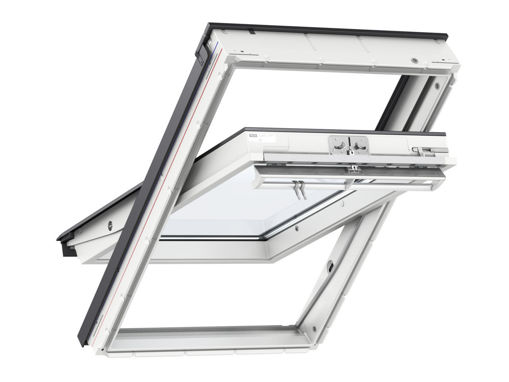 Picture of Velux White Laminated Centre Pivot Window with Enhanced Security