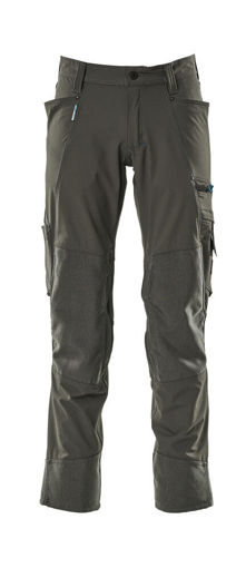 Picture of Mascot Advanced Trousers With Kneepad Pockets Cordura Dark Anthracite