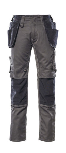 Picture of Mascot Unique Trousers With Holster Pockets Cordura Dark Anthracite/Black