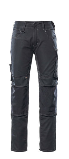 Picture of Mascot Unique Trousers With Kneepad Pockets Cordura Black/Dark Anthracite