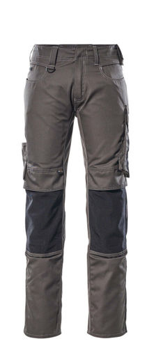 Picture of Mascot Unique Trousers With Kneepad Pockets Cordura Dark Anthracite/Black