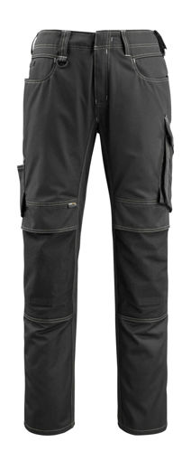 Picture of Mascot Unique Trousers With Kneepad Pockets Cordura Black
