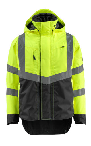 Picture of Mascot Safe Supreme Outer Shell Jacket Hi-Vis Cordura Yellow/Black