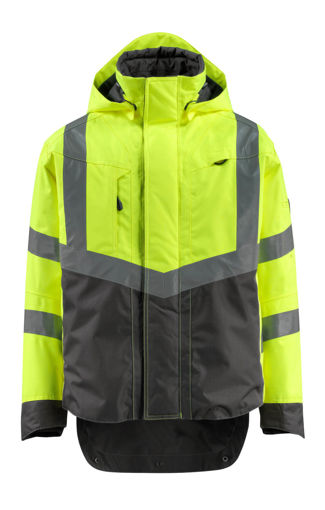 Picture of Mascot Safe Supreme Outer Shell Jacket Hi-Vis Cordura Yellow/Dark Anthracite