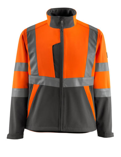 Picture of Mascot Safe Light Softshell Jacket Hi-Vis Orange/Dark Anthracite