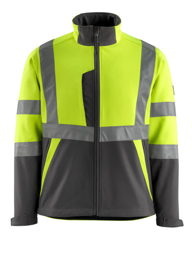 Picture of Mascot Safe Light Softshell Jacket Hi-Vis Yellow/Dark Anthracite