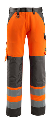 Picture of Mascot Safe Light Trousers With Kneepad Pockets Hi-Vis Orange/Dark Anthracite