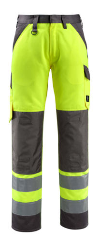 Picture of Mascot Safe Light Trousers With Kneepad Pockets Hi-Vis Yellow/Dark Anthracite