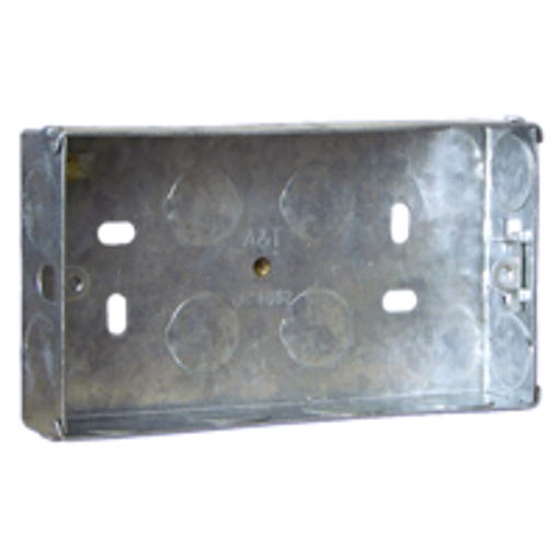 Picture of 25mm 2 Gang Metal Box