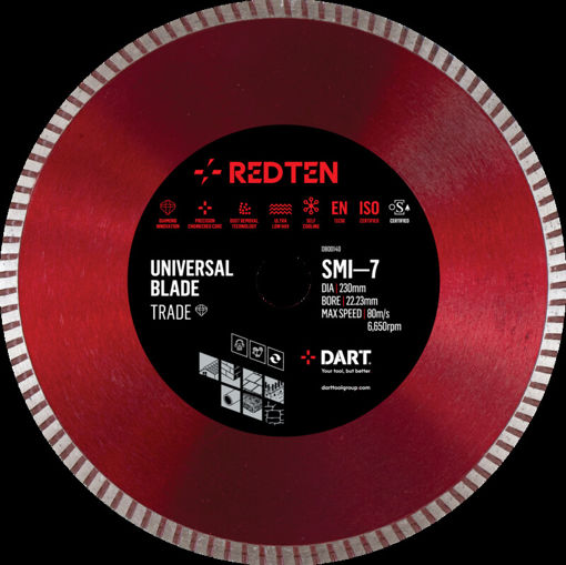 Picture of Dart Red Ten SMI-7 Diamond Blade 115mm x 22.23B